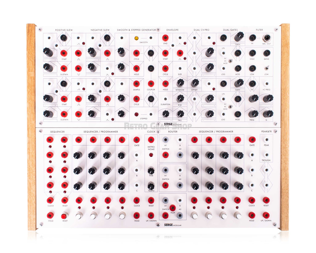 Random Source Serge Paperface 50 System Tempo di Roma Sequencer and Paris Flash Slopes Top