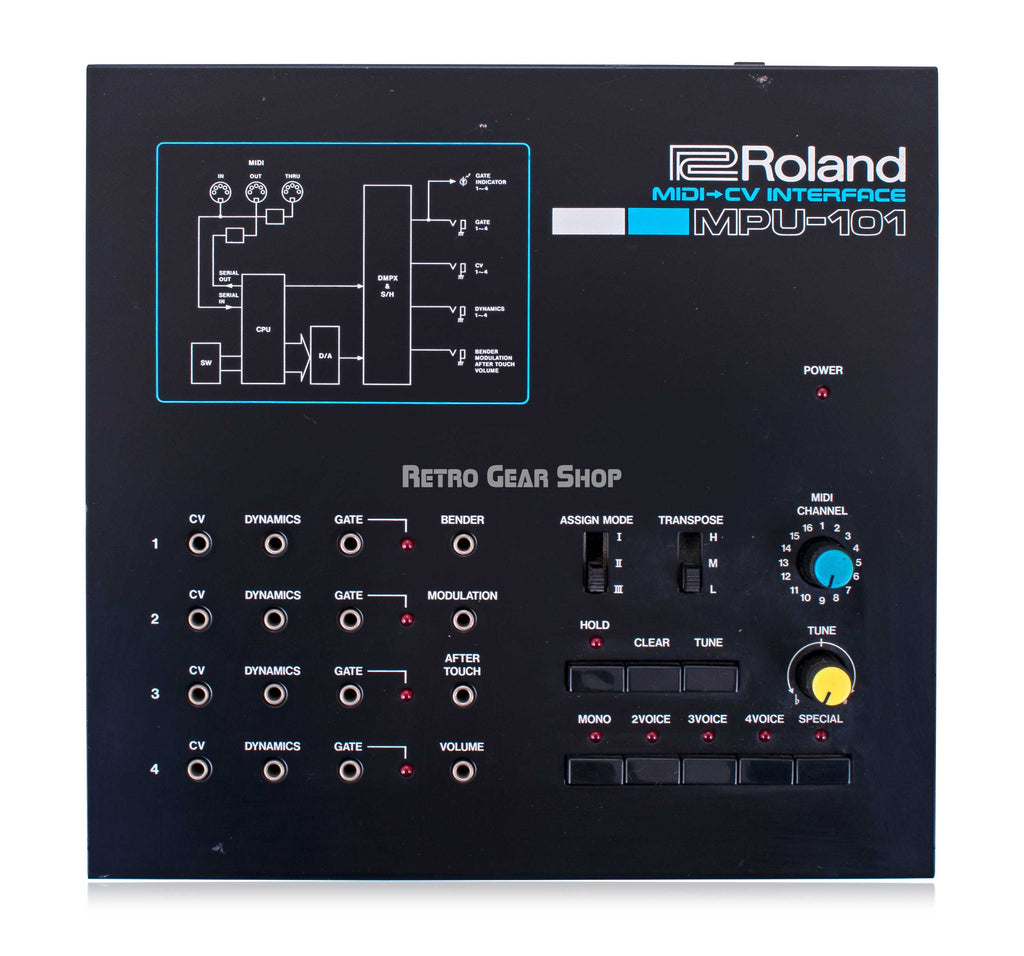 Roland MPU-101 Four Channel Midi-CV Interface for Vintage Analog Synth ...