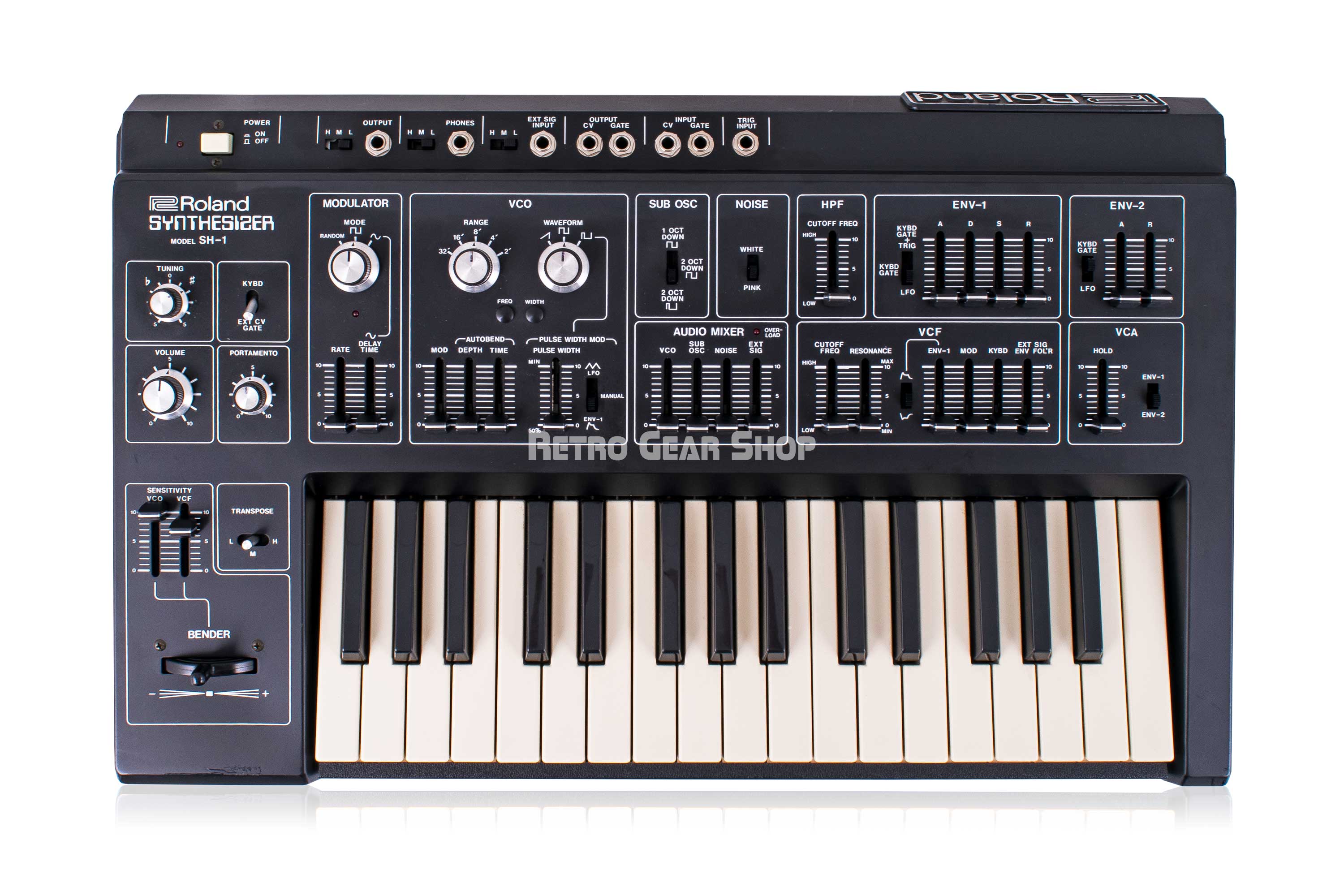 Roland SH-1 ジャンク品 Roland SH-1 with Original Hard Case Monophonic Analog Keyboard