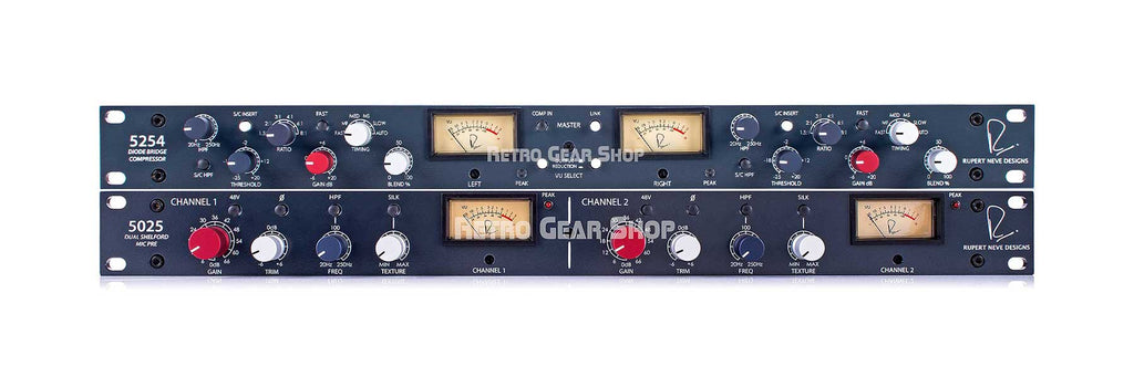 Rupert Neve Designs 5025 Dual Shelford Mic Preamp + 5254 Diode Bridge Compressor