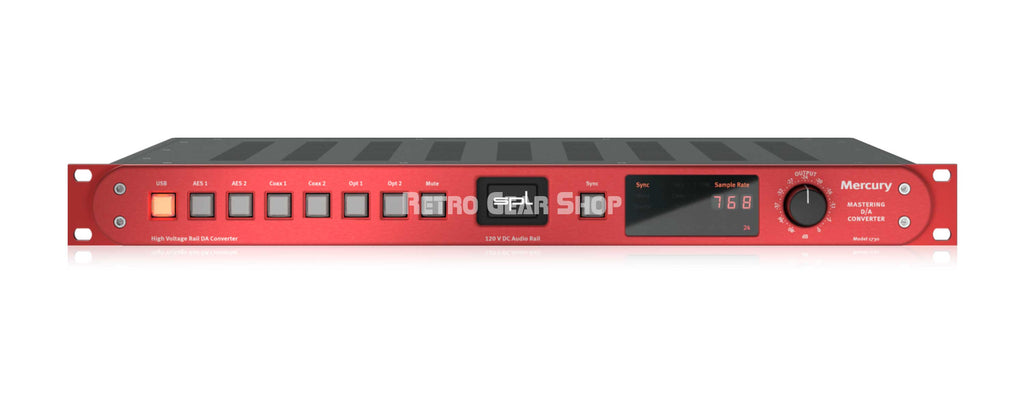 SPL Audio Mercury Mastering D/A Converter Red Front