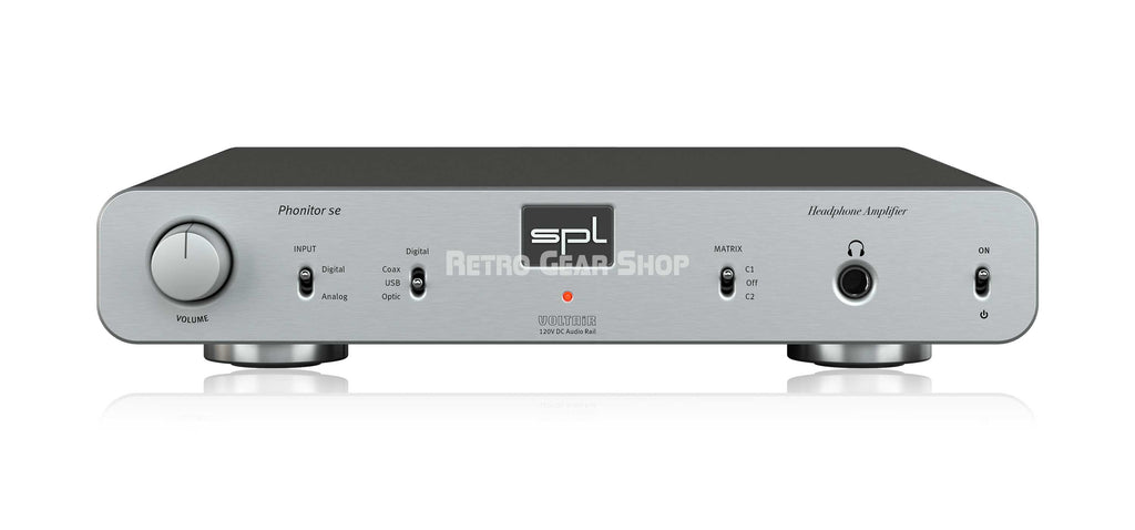SPL Audio Phonitor se Headphone Amplifier + DAC768xs Silver Front