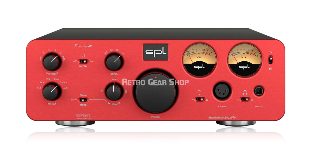SPL Audio Phonitor xe Headphone Amplifier + DAC786 Red Front