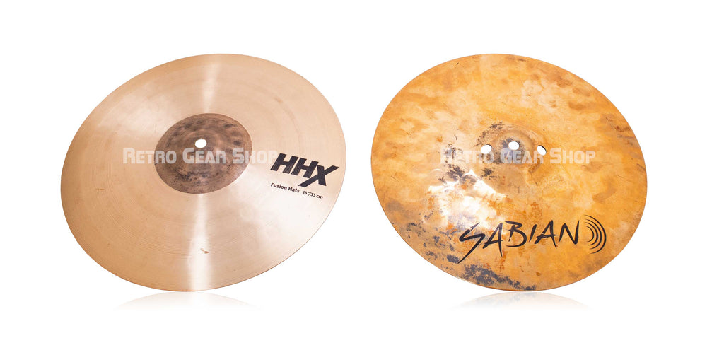 Sabian 13" HHX Fusion Hi-Hats Cymbals Pair Top