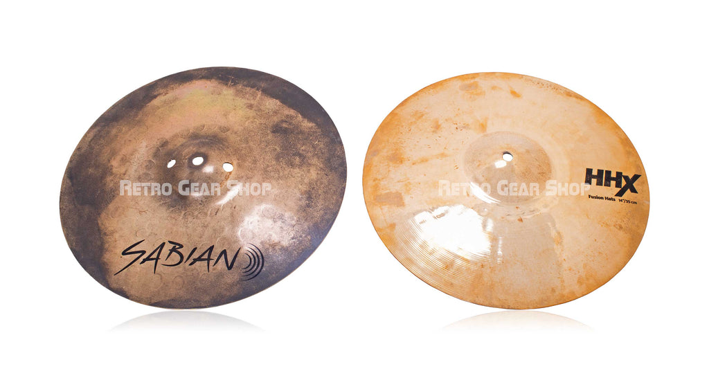 Sabian 14" HHX Fusion Hi-Hats Cymbals Pair Top