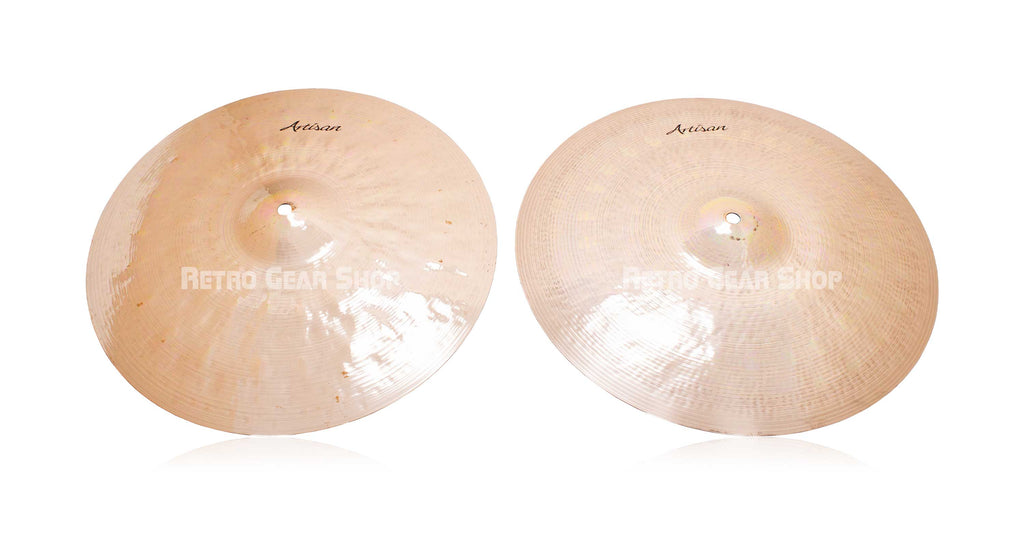 Sabian 15" Artisan Hi-Hats Cymbals Pair Brilliant Top