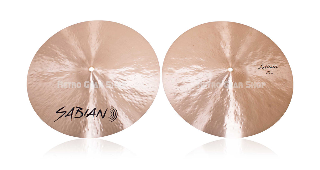 Sabian 15" Artisan Hi-Hats Cymbals Pair Natural Top