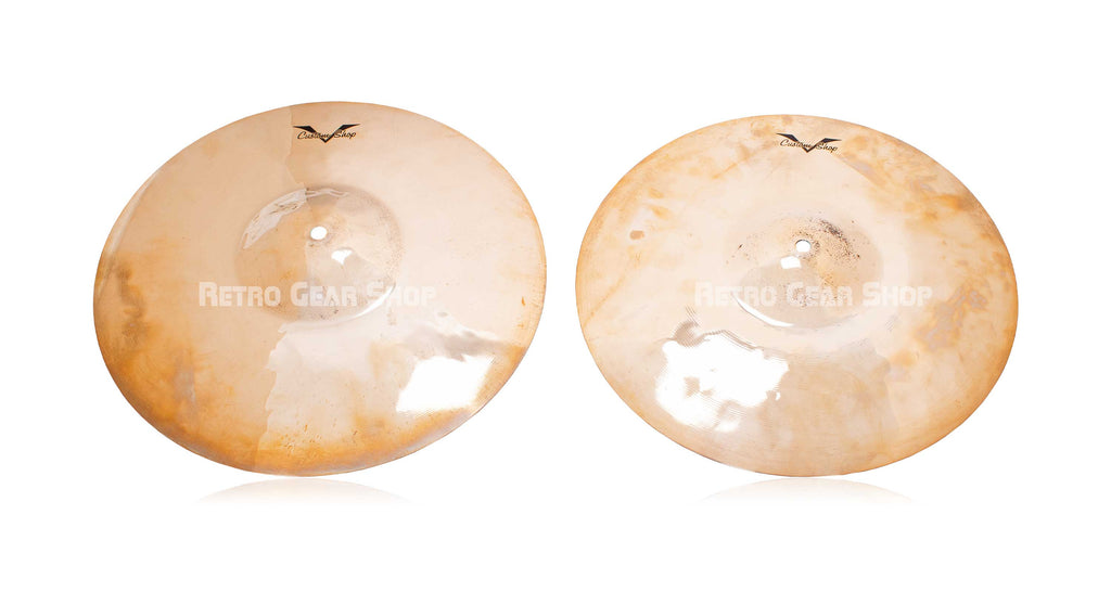 Sabian 15" HHX Prototype Custom Shop Hi-Hats Cymbals Pair Top