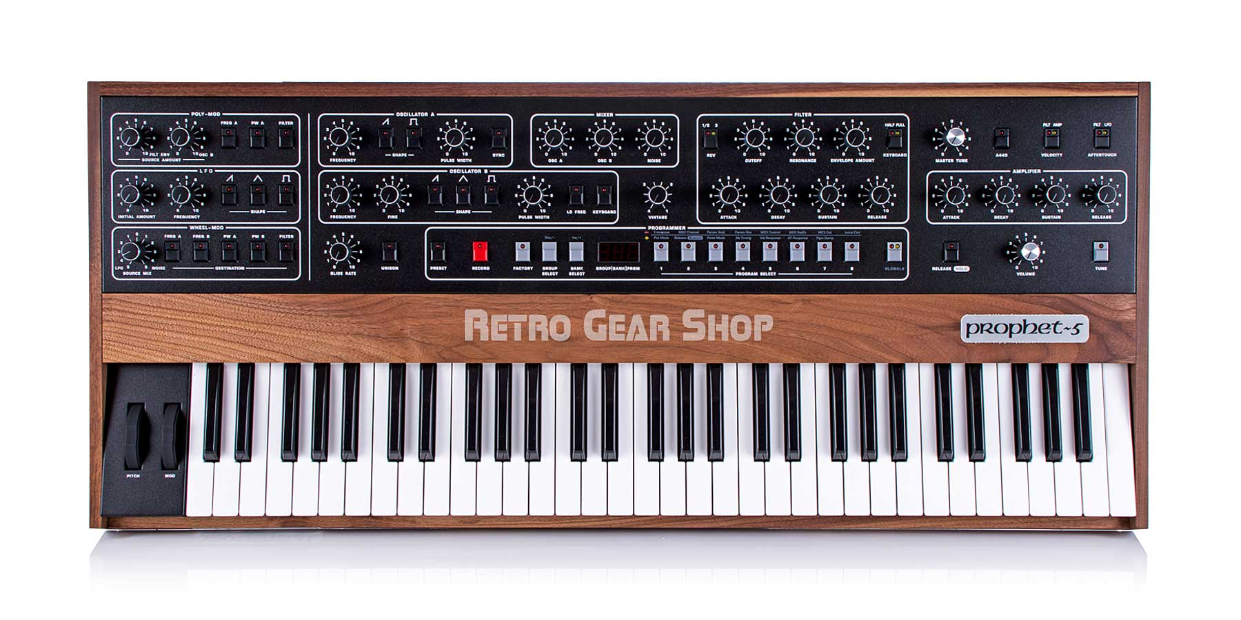 Sequential Prophet-5 Analog 5-Voice Poly Keyboard Synthesizer