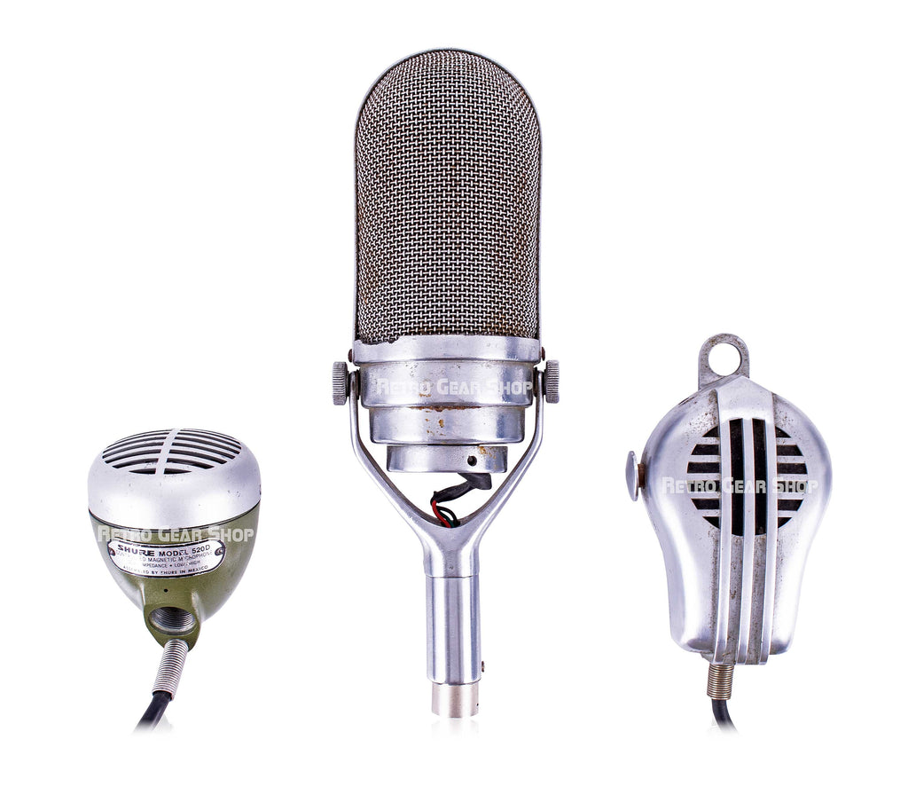 Shure 520D Shure 720B Tri Polar Turner NS209 Front