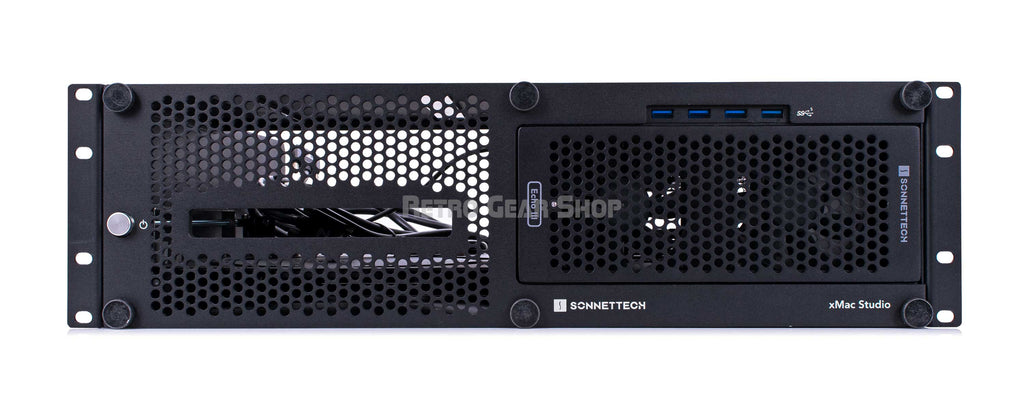 Sonnet xMac Studio Pro 3U Rackmount Enclosure with Echo III Module and Avid Pro Tools HDX Core Card Front