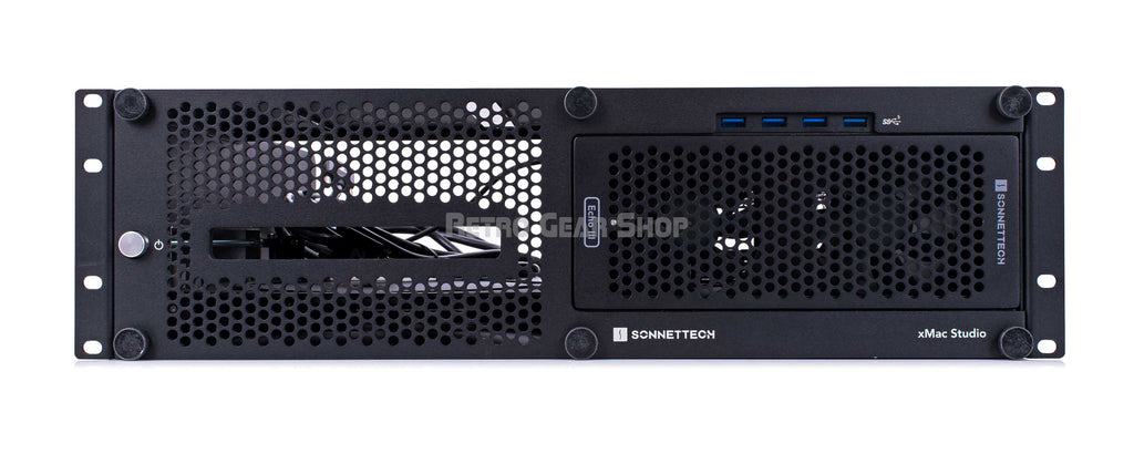 Sonnet xMac Studio Pro 3U Rackmount Enclosure with Echo III Module and Avid Pro Tools HDX Core Card Front