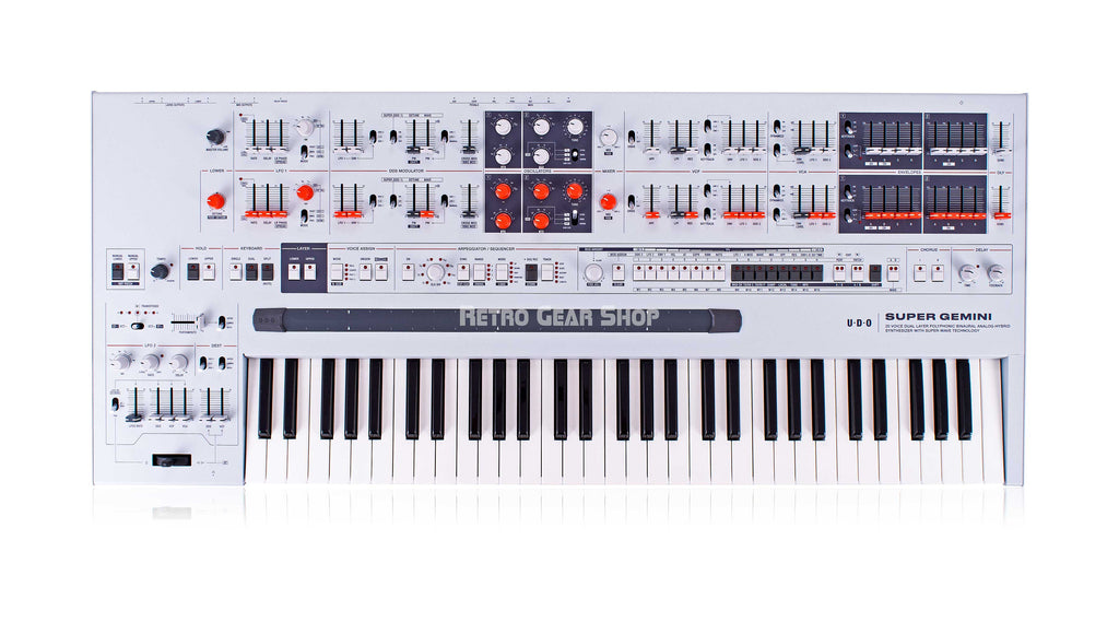 Udo Super Gemini Synthesizer 20-voice Polyphonic Analog Hybrid Synth Used Top