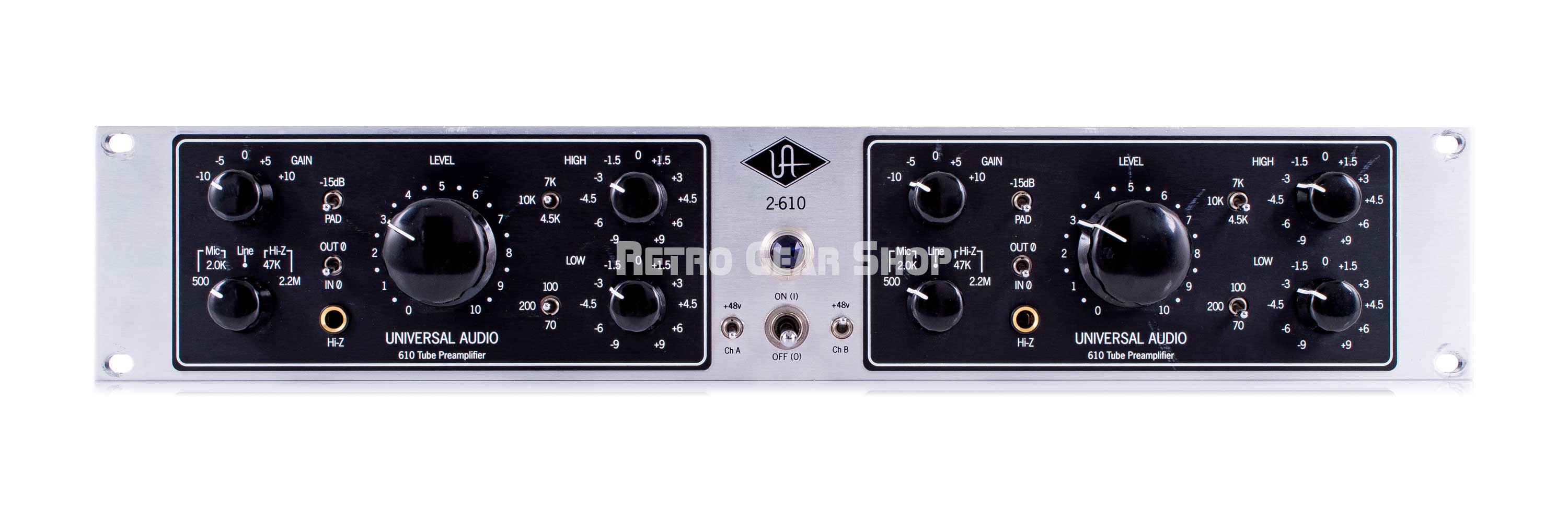 Universal Audio 2-610 UA Dual Channel Tube Preamplifier Mic Preamp