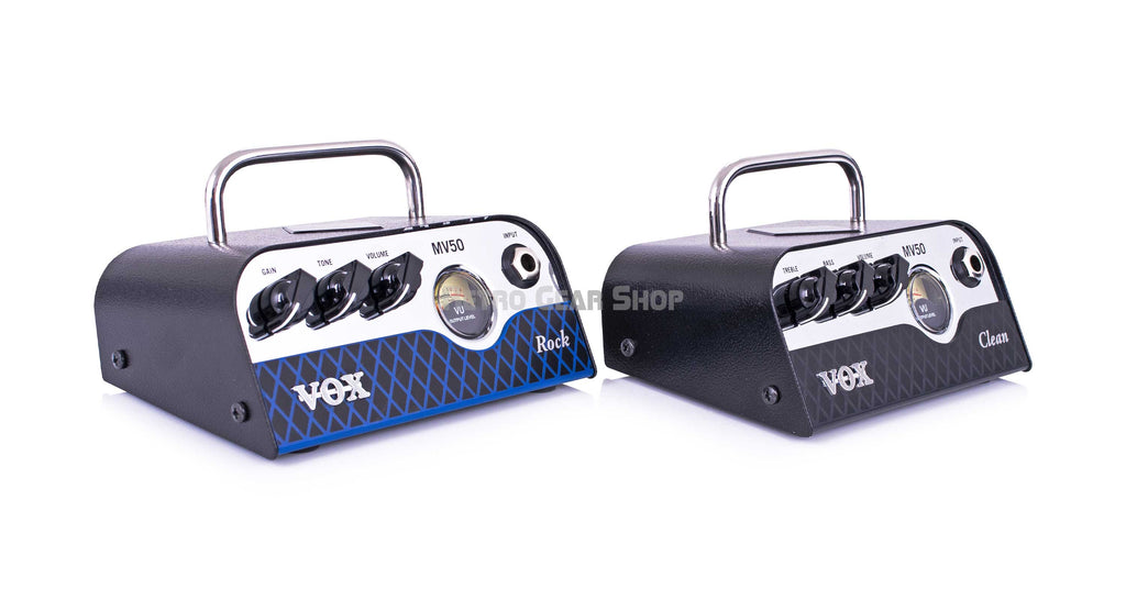 Vox MV50 Rock 50-watt Hybrid Tube Head and Vox MV50 Clean 50-watt Hybrid Tube Head Top Left