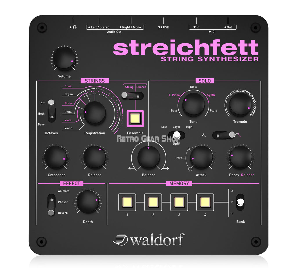 Waldorf Audio Streichfett Front