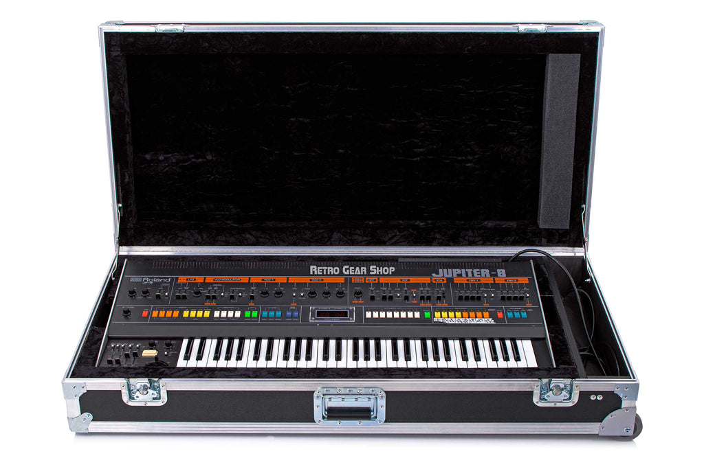 Roland Jupiter 8 Synthesizer Owned by Jonathan Cain Journey Case Open