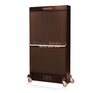 AfterSound Reverbophone Reverberating Microphone Black Oak with Black Grill Rear