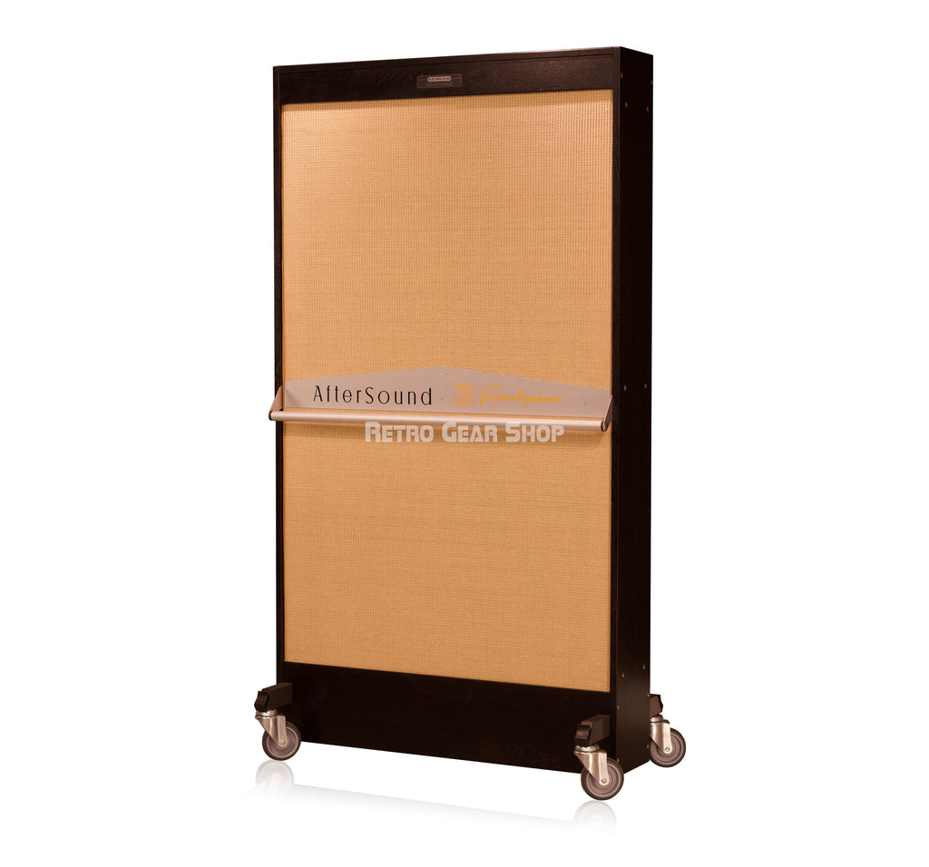 AfterSound Reverbophone Reverberating Microphone Black Oak with Blond Grill Rear