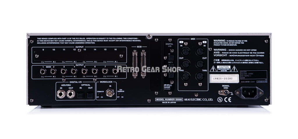 Akai Professional S5000 Rear