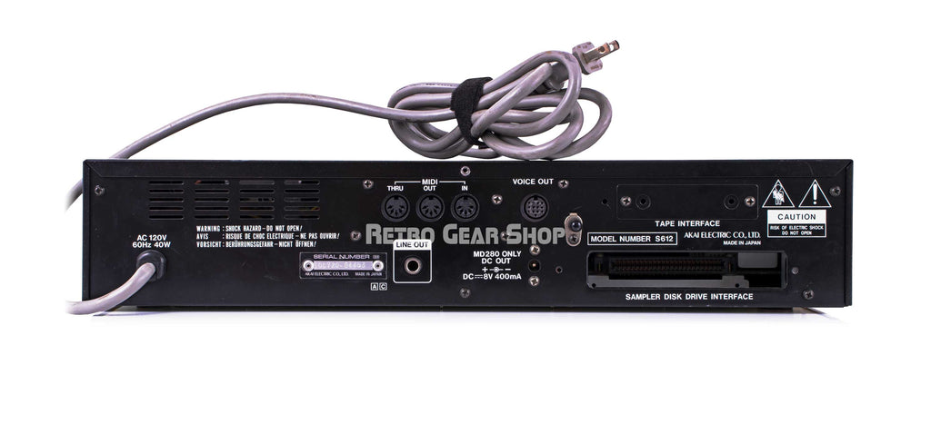 Akai S612 Rear