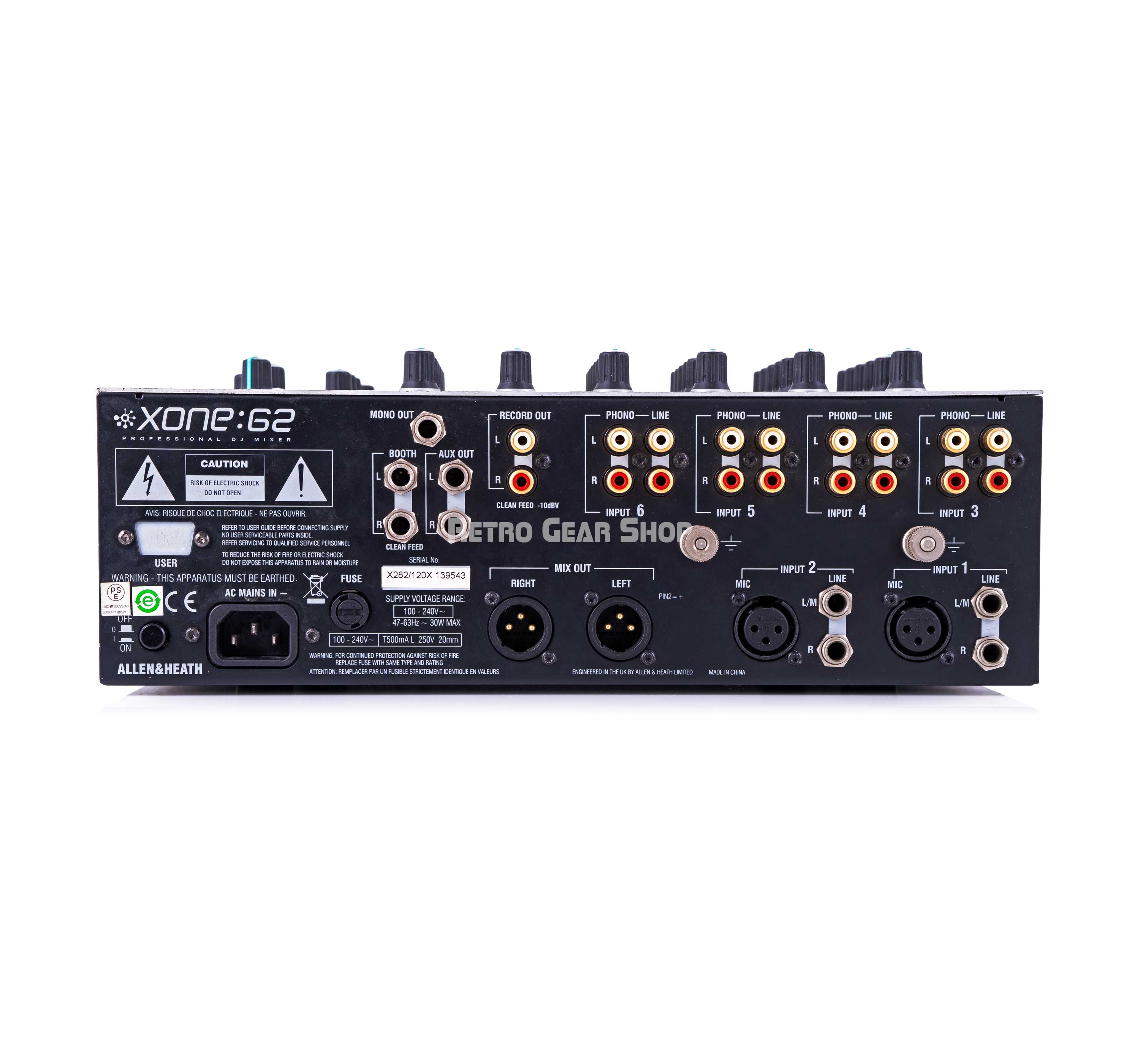 Allen & Heath Xone 62 Analogue DJ Mixer– Retro Gear Shop
