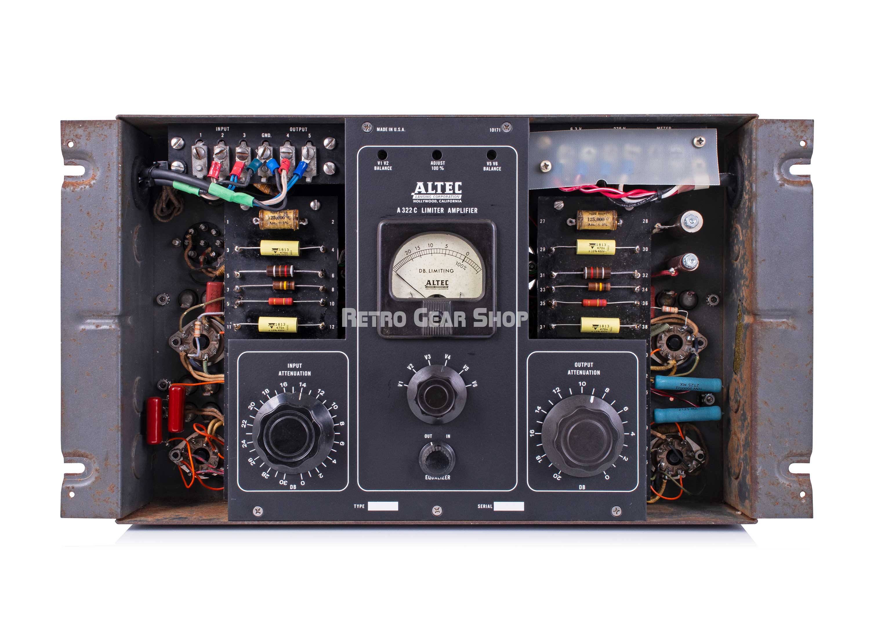 Z*i様 ALTEC LANSING A322 AMPLIFIER Altec A322C Tube Limiting Amplifier with Power Supply Vintage Rare