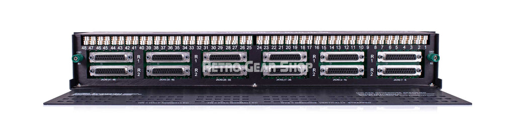 Audio Accessories WDBP-9615-SH 2x48x1.5RU DB25 Mini Shorti Patchbay Rear
