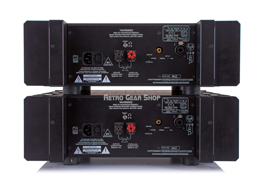 Bryston 7B-ST Pair Rear