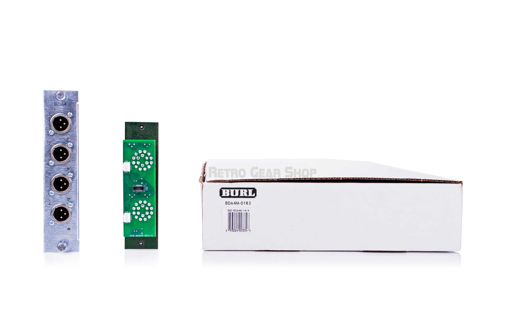 Burl Audio BDA4M 4-Channel DAC Daughter Card for B80 Mothership Rear and Box