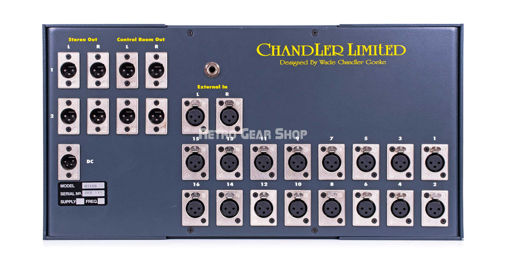 Chandler Limited Mini Rack Mixer Rear