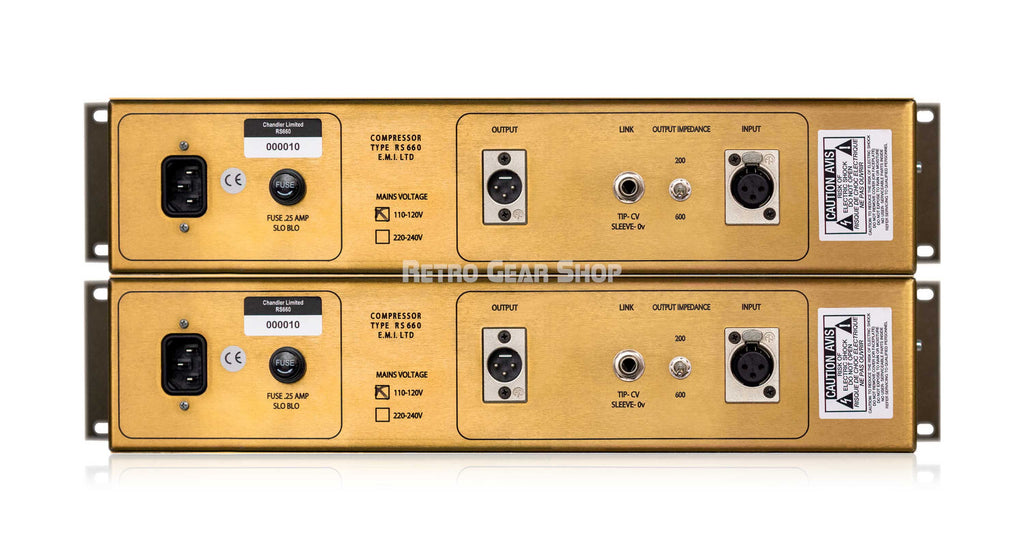 Chandler Limited RS660 Compressor Matched Pair Rear