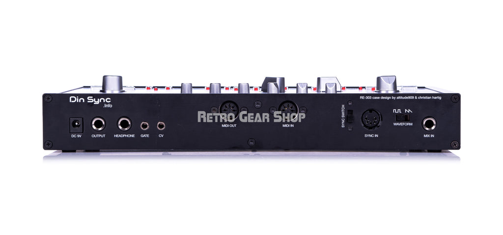 Dinsync RE-303 Black & Silver Roland TB-303 Rear