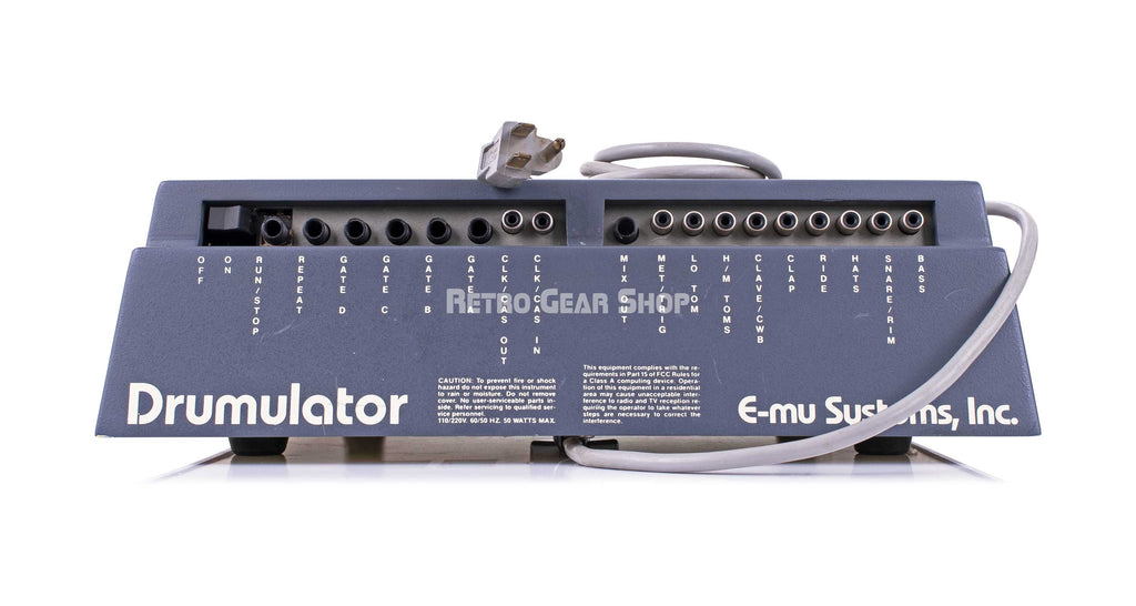 E-MU Systems Drumulator Rear