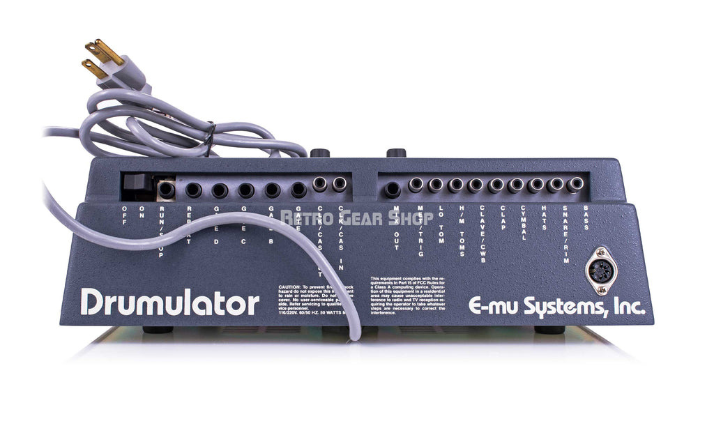 E-MU Systems Drumulator Model 7000 Rear