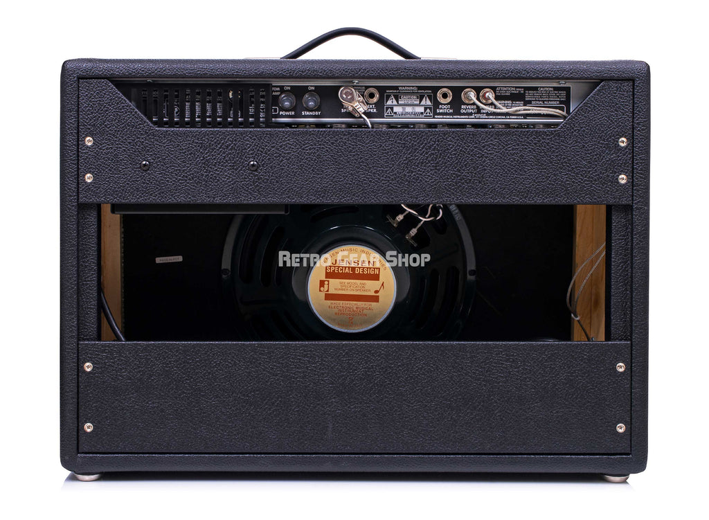 Fender '64 Custom Deluxe Reverb Hand-Wired 1x12" 22-watt Tube Combo Amp Rear