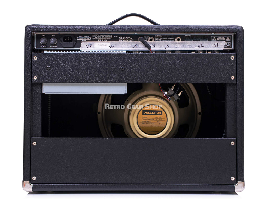 Fender '68 Custom Pro Reverb 1x12" 40-watt Tube Combo Amp Rear