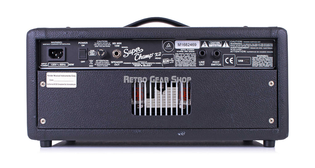 Fender Super Champ X2 Rear