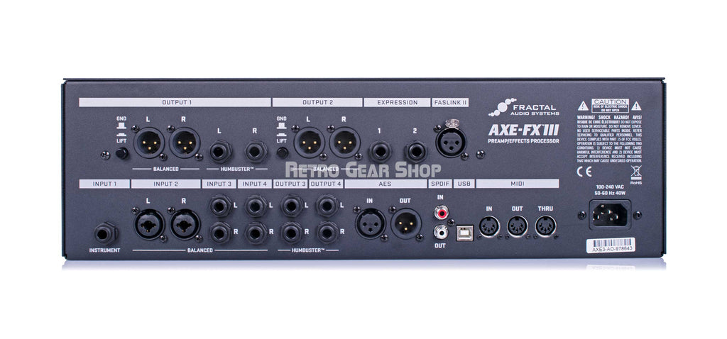 Fractal Audio Axe-Fx III Mark II Turbo Rear