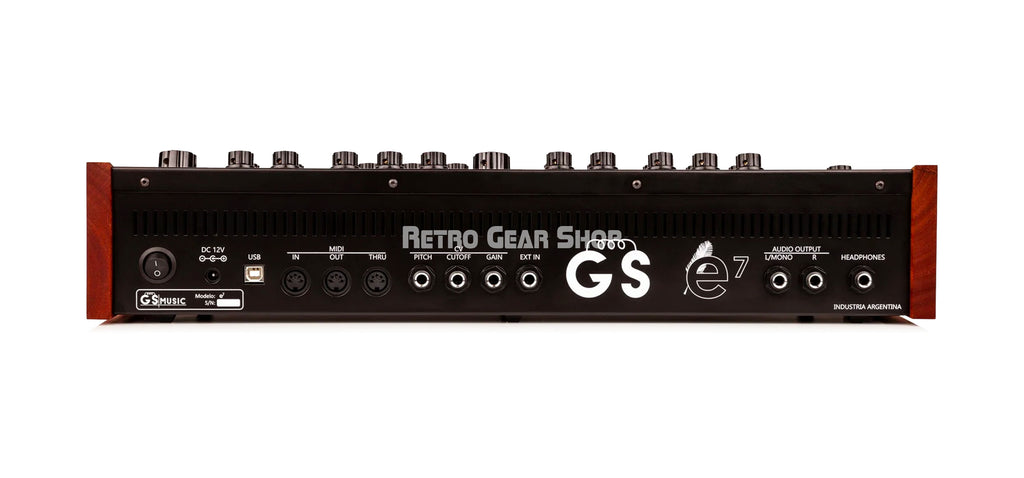 GS Music e7 Black Red Rear