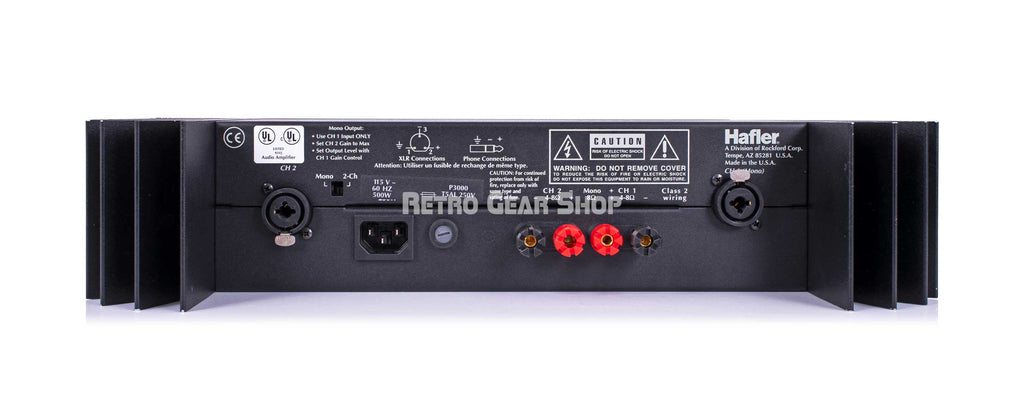 Hafler P3000 Trans Nova Rear