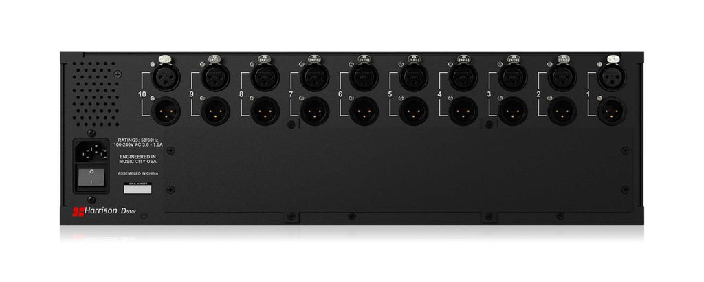 Harrison Audio D510 500 Series Rack Rear
