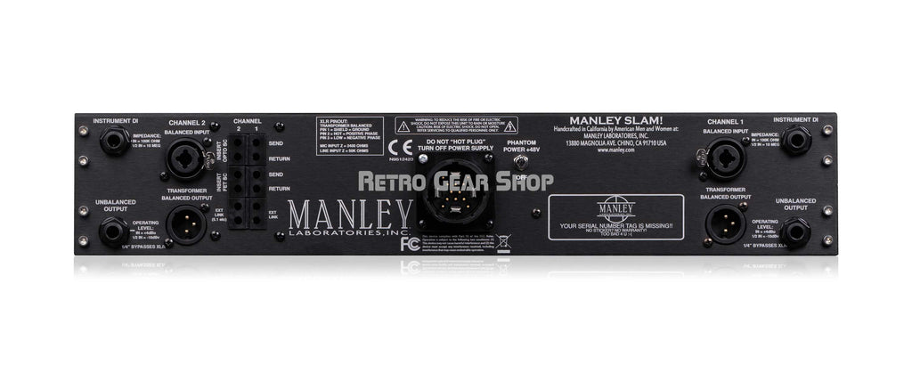 Manley Laboratories SLAM! Mastering Edition Rear