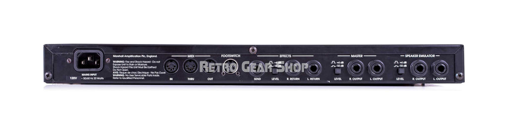 Marshall JMP-1 Valve MIDI Preamp Rear
