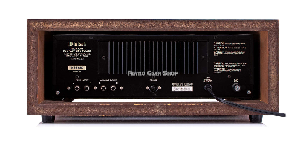McIntosh MCD7000 Rear