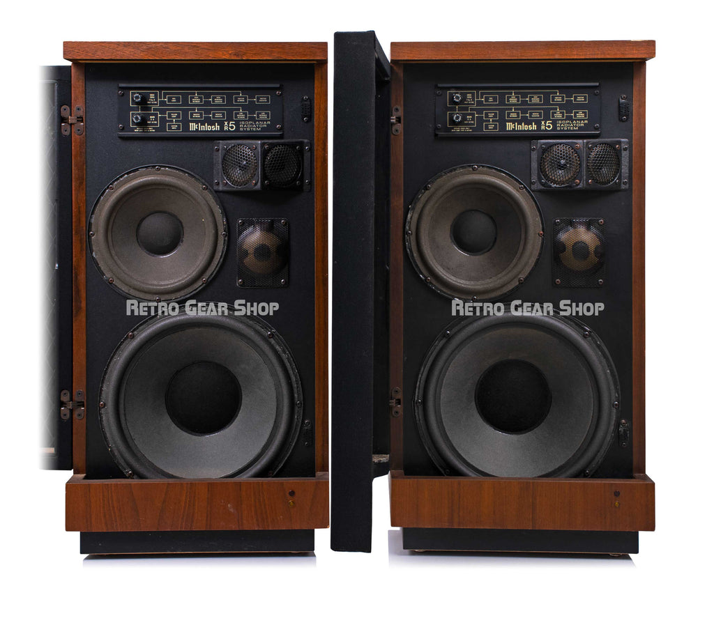 Mcintosh XR5 Vintage Speaker Pair 8Ω Front Open