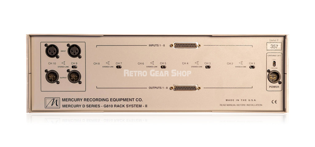 Mercury G810 Rack System II Rear