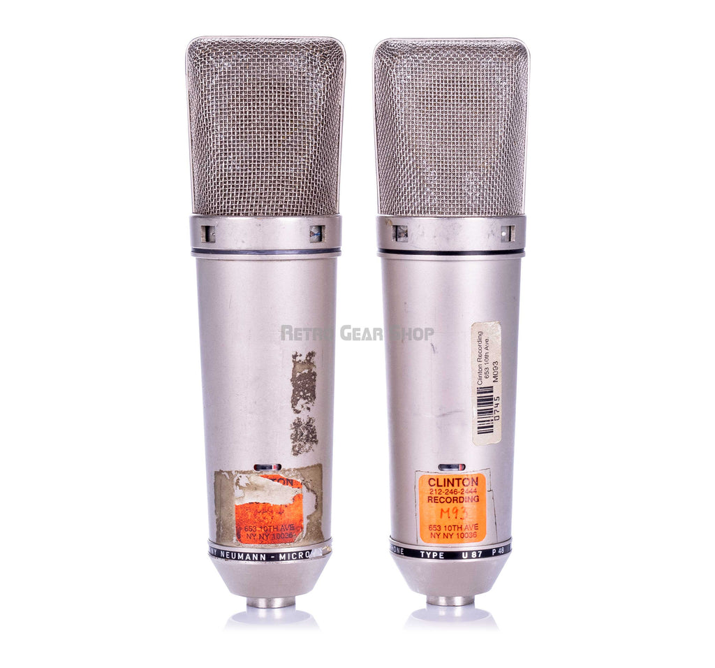 Neumann U87 Vintage Pair Rear