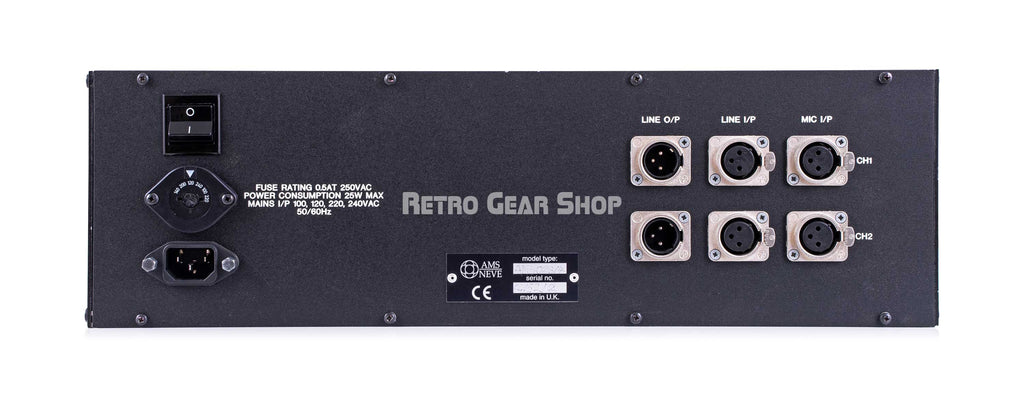 Neve 1089/1073 Vintage Rare Pair in AMS Neve Rack Micpre EQ Equalizer Rear