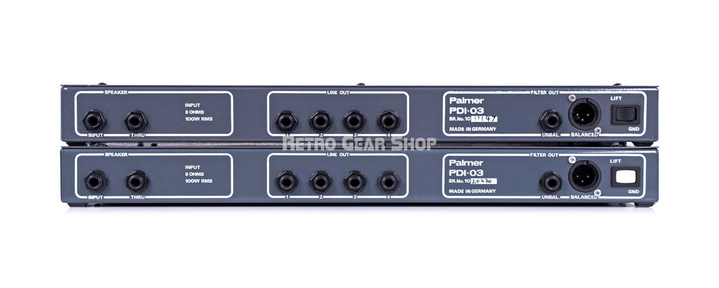 Palmer Speaker Simulator PDI-03 Stereo Pair Def Leppard Rear